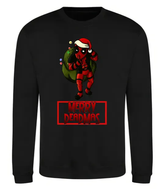 Світшот Merry Deadmas Чорний фото