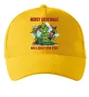 Кепка Merry Grinchmas and boozy New Year Солнечно желтый фото