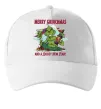 Кепка Merry Grinchmas and boozy New Year Белый фото