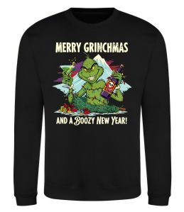 Свитшот Merry Grinchmas and boozy New Year