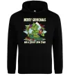 Чоловіча толстовка (худі) Merry Grinchmas and boozy New Year Чорний фото