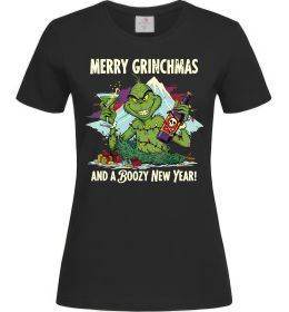 Жіноча футболка Merry Grinchmas and boozy New Year