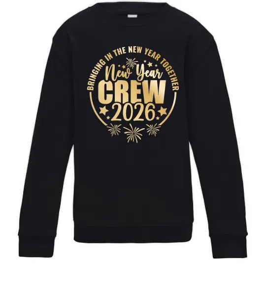Детский Свитшот New Year crew 2026 Черный фото