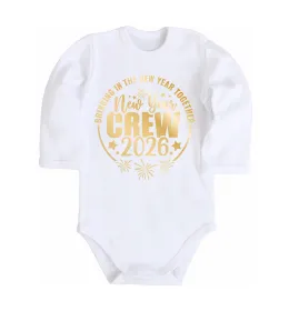 Детский боди New Year crew 2026 Белый фото