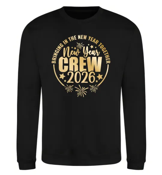 Світшот New Year crew 2026 Чорний фото