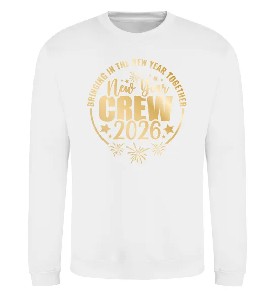 Світшот New Year crew 2026 Білий фото