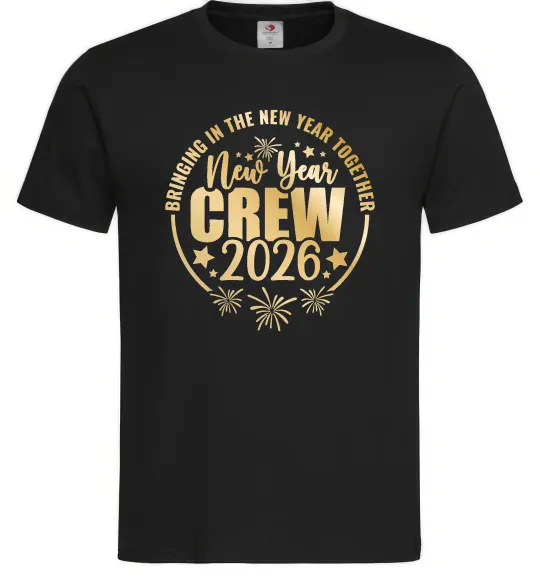 Мужская футболка New Year crew 2026 Черный фото