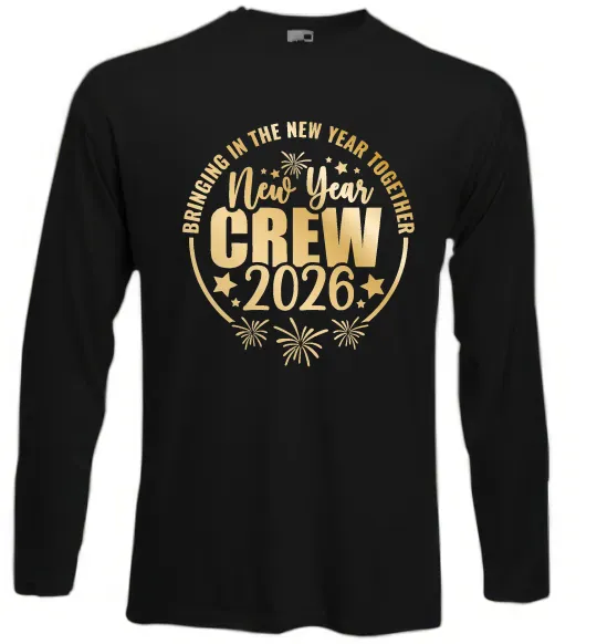 Лонгслив New Year crew 2026 Черный фото