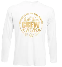 Лонгслив New Year crew 2026 Белый фото