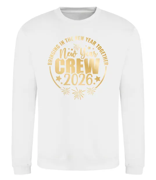 Свитшот New Year crew 2026 Белый фото