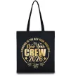 Эко-сумка New Year crew 2026 Черный фото
