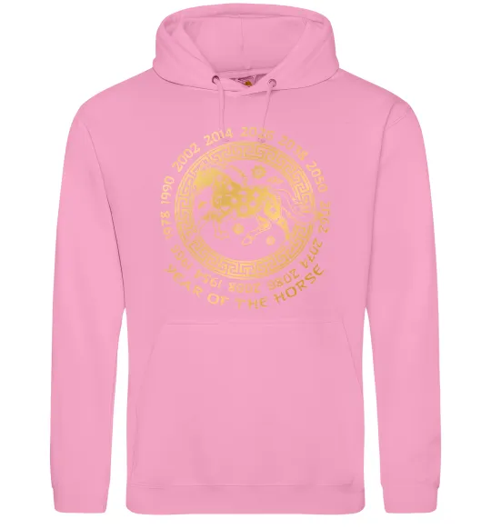 Женская толстовка (худи) Year of the horse Розовый фото