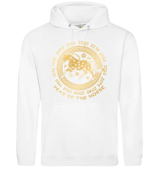 Жіноча толстовка (худі) Year of the horse Білий фото
