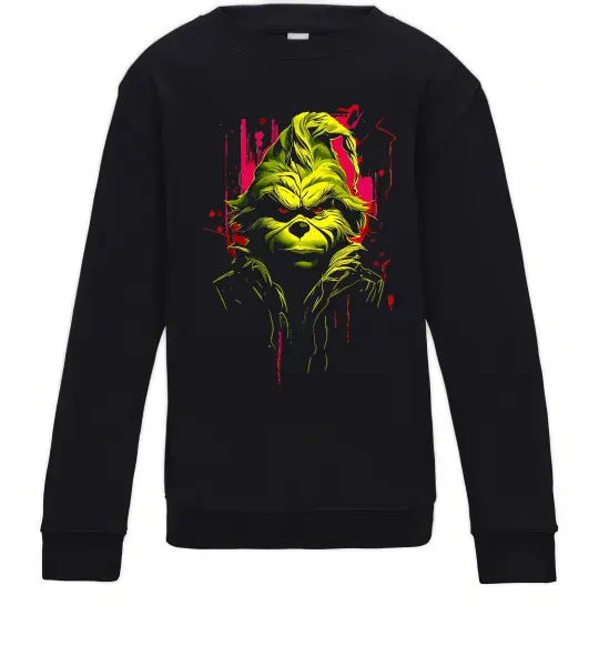 Дитячий світшот Грінч стильний Чорний фото