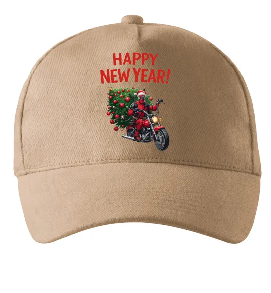 Кепка Дедпул з ялинкою Песочный фото