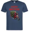Мужская футболка Дедпул з ялинкою Темно-синий фото