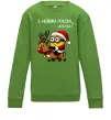Детский Свитшот З Новим Роком люди Лаймовый фото