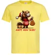 Мужская футболка Кінь з мандаринами Лимонный фото