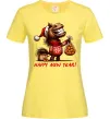 Женская футболка Кінь з мандаринами Лимонный фото
