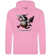Мужская толстовка (худи) Кінь з ялинкою Розовый фото