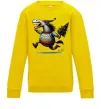 Детский Свитшот Кінь з ялинкою Солнечно желтый фото