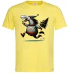 Чоловіча футболка Кінь з ялинкою Лимонний фото