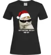 Жіноча футболка Кіт ласт крістмас Чорний фото