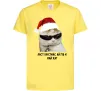 Дитяча футболка Кіт ласт крістмас Лимонний фото