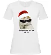 Жіноча футболка Кіт ласт крістмас Білий фото