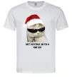 Чоловіча футболка Кіт ласт крістмас Білий фото