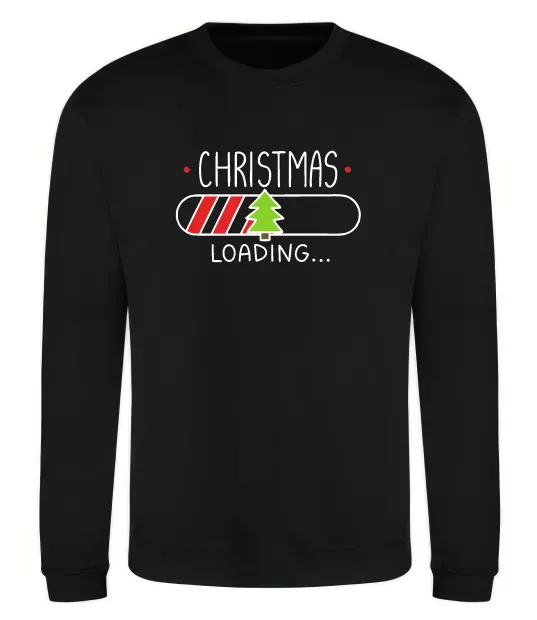 Світшот Christmas loading Чорний фото