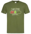 Мужская футболка Christmas loading Оливковый фото