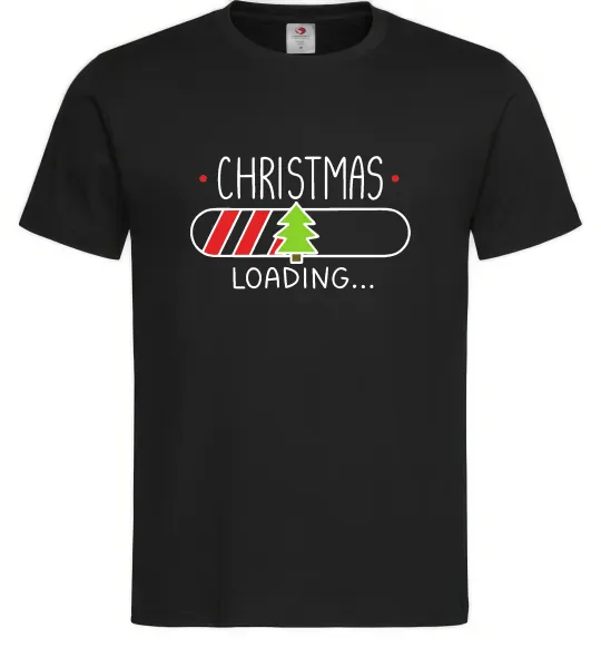 Мужская футболка Christmas loading Черный фото