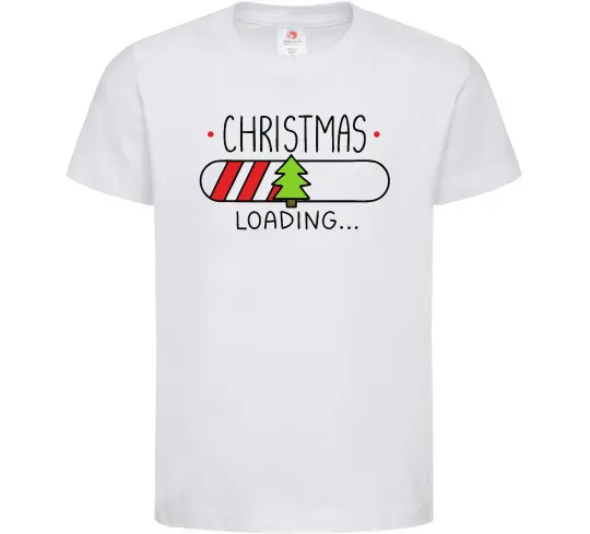 Детская футболка Christmas loading Белый фото