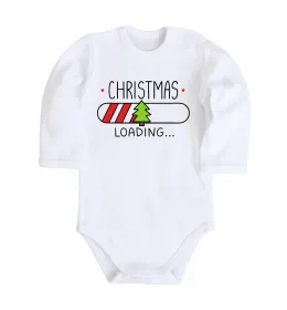 Детский боди Christmas loading Белый фото