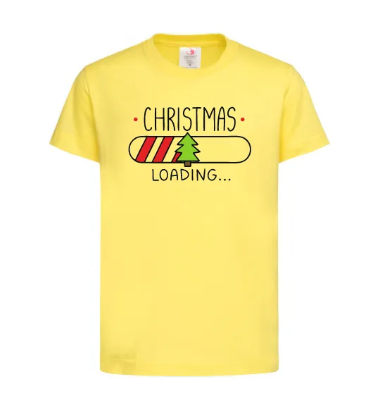 Детская футболка Christmas loading Лимонный фото