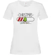 Жіноча футболка Christmas loading Білий фото