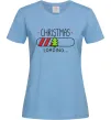 Жіноча футболка Christmas loading Блакитний фото