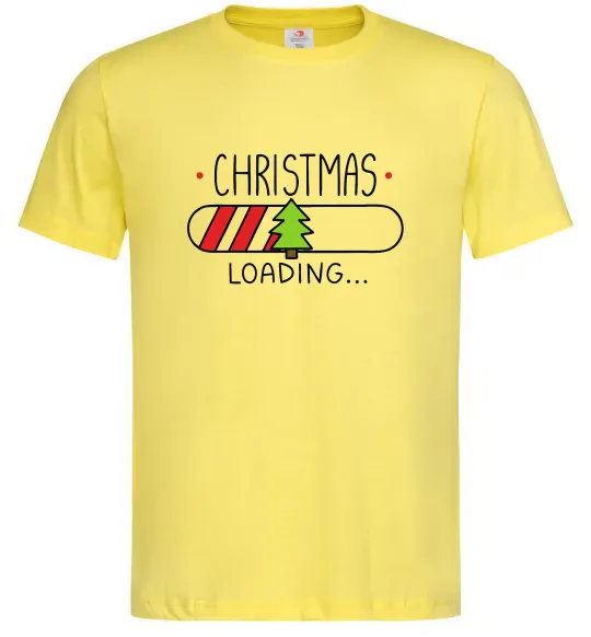Мужская футболка Christmas loading Лимонный фото