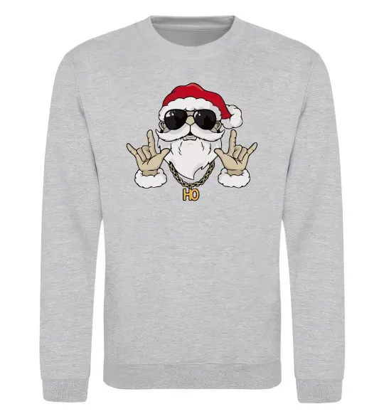 Світшот Cool Santa Сірий меланж фото