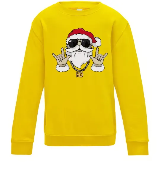 Детский Свитшот Cool Santa Солнечно желтый фото