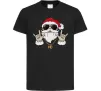 Дитяча футболка Cool Santa Чорний фото