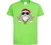 Дитяча футболка Cool Santa Лаймовий фото