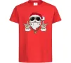 Дитяча футболка Cool Santa Червоний фото