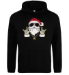 Чоловіча толстовка (худі) Cool Santa Чорний фото