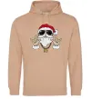 Чоловіча толстовка (худі) Cool Santa Пісочний фото