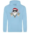 Чоловіча толстовка (худі) Cool Santa Блакитний фото