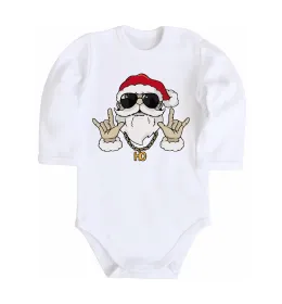 Детский боди Cool Santa Белый фото