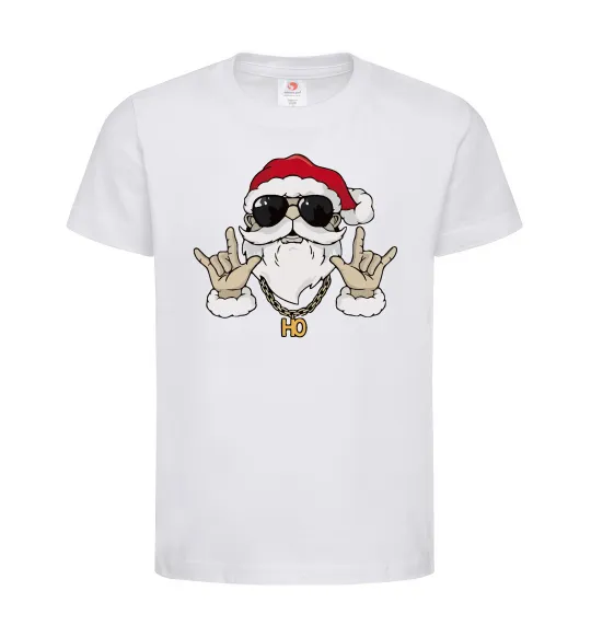 Детская футболка Cool Santa Белый фото