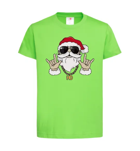 Детская футболка Cool Santa Лаймовый фото